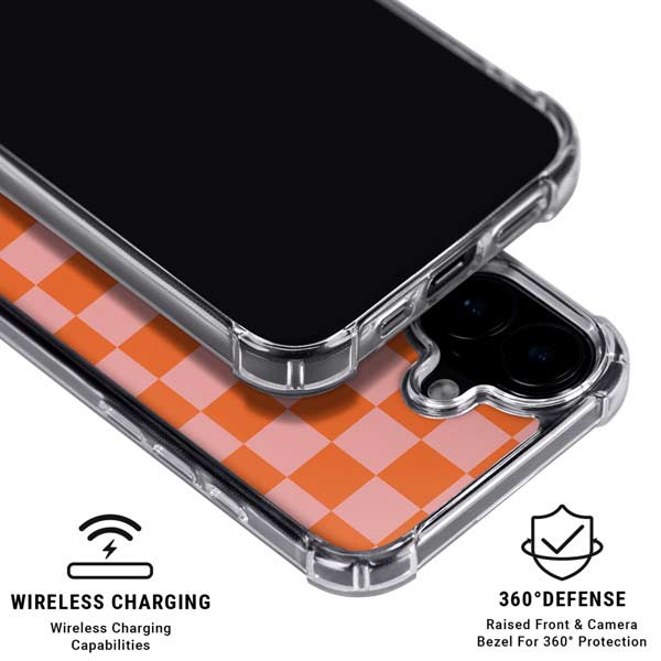 Orange Checkered iPhone 17 MagSafe Case
