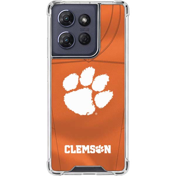 Clemson University Orange Jersey Moto G 5G (2025) Clear Case