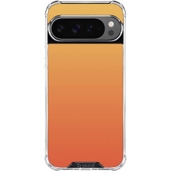 Orange Ombre Google Pixel 10 Pro Clear Case