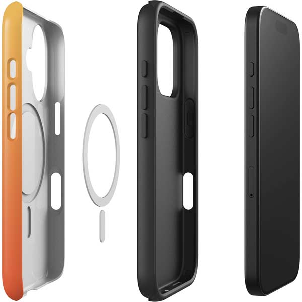 Orange Ombre iPhone 16 Magsafe Impact Case