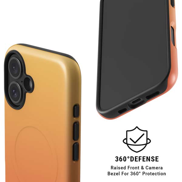 Orange Ombre iPhone 16 Magsafe Impact Case