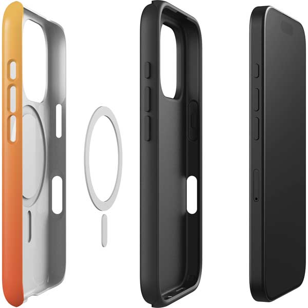 Orange Ombre iPhone 16 Pro Magsafe Impact Case