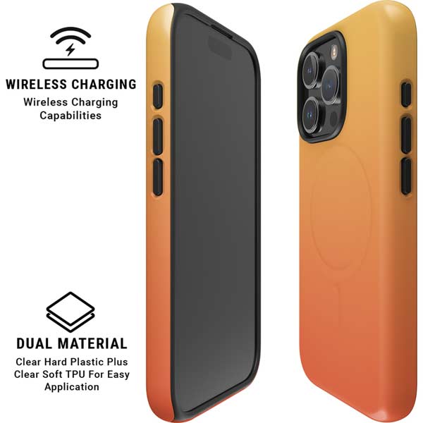 Orange Ombre iPhone 16 Pro Magsafe Impact Case