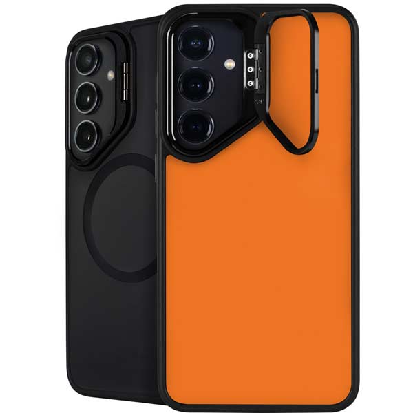 Orange Galaxy S25 Plus Kickstand Case