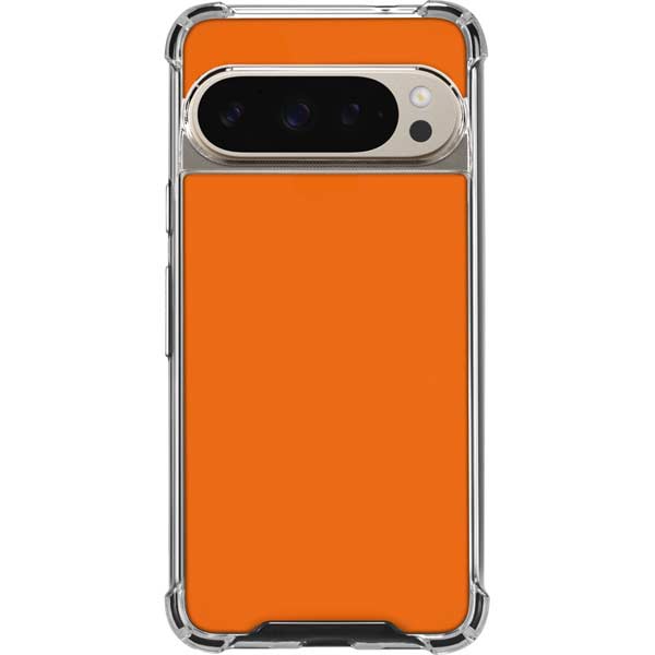 Orange Pixel 9 Pro XL Clear Case