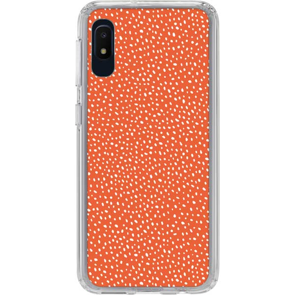Orange Spots Galaxy Cases