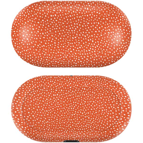 Orange Spots Galaxy Buds Skin