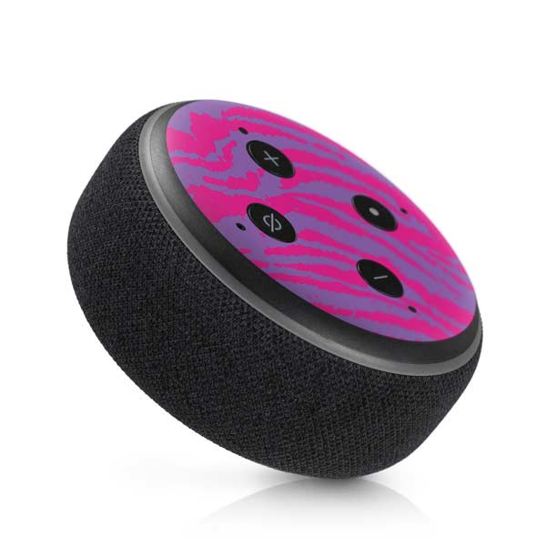 Orchid Tiger Animal Print Color Pop Amazon Echo Dot Skin