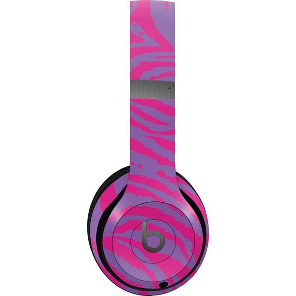 Orchid Tiger Animal Print Color Pop Beats Solo 4 Wireless Headphones Skin