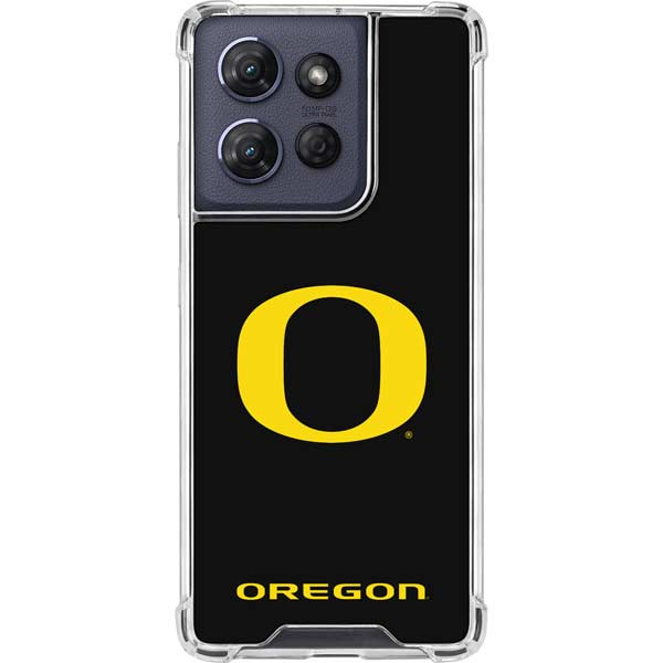 University of Oregon Ducks Black Gradient Moto G Power 5G (2025) Clear Case
