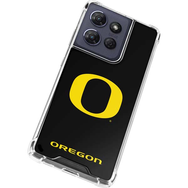 University of Oregon Ducks Black Gradient Moto G Power 5G (2025) Clear Case