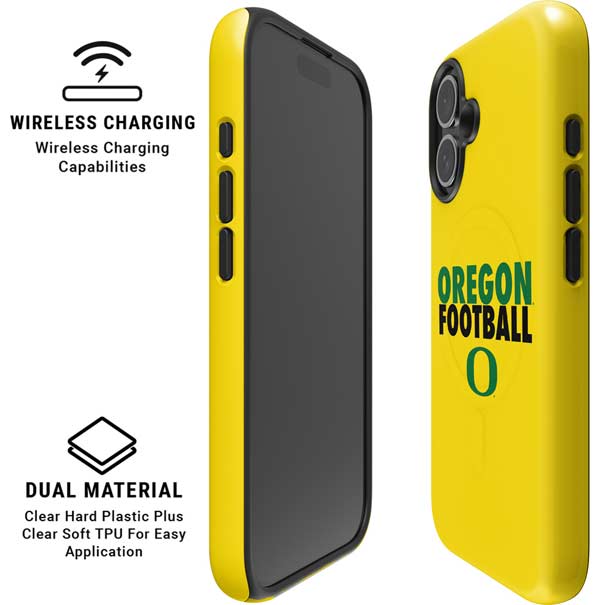 University of Oregon Ducks Football iPhone 16 Plus Magsafe Impact Case