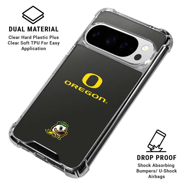 University of Oregon Ducks Google Pixel 10 Pro XL Clear Case