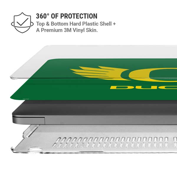 University of Oregon Ducks Green MacBook Pro 14in (2021-24) Case plus Skin