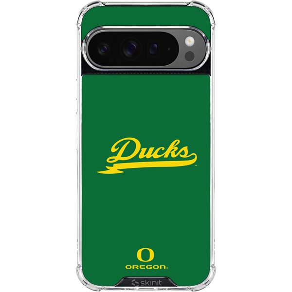 University of Oregon Ducks Logo and Wings Google Pixel 10 Pro Clear Case