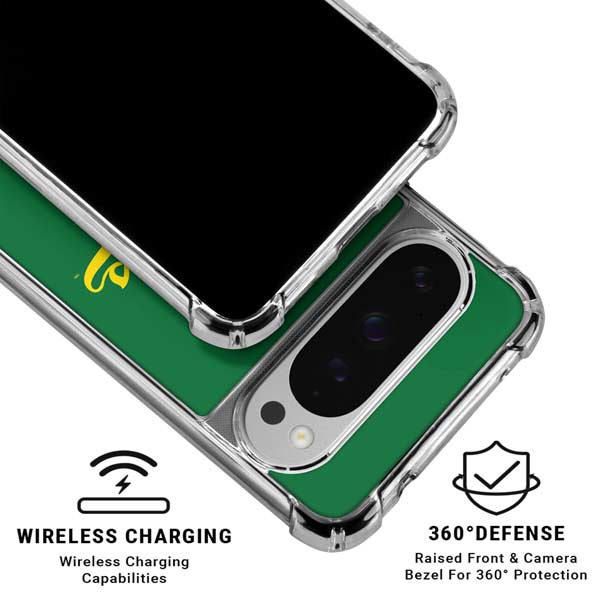 University of Oregon Ducks Logo and Wings Google Pixel 10 Pro Clear Case