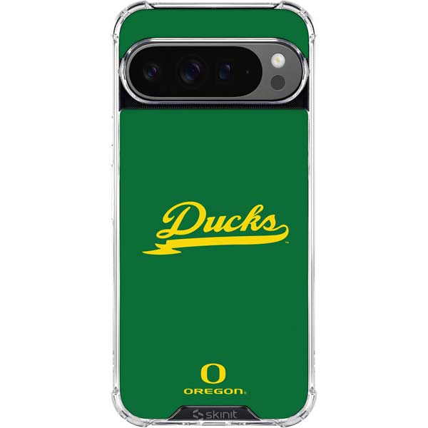 University of Oregon Ducks Logo and Wings Google Pixel 10 Pro XL Clear Case