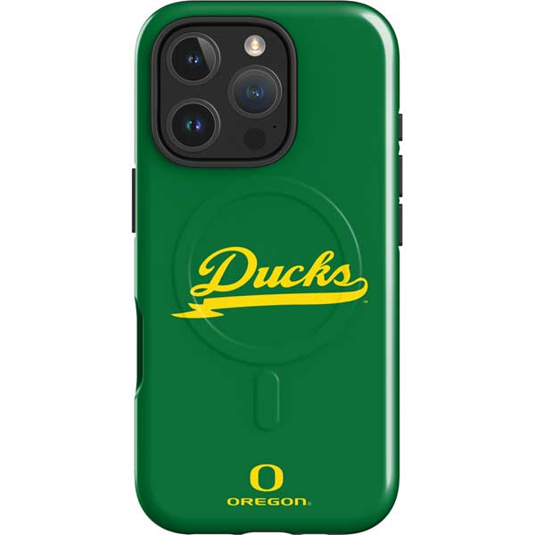 University of Oregon Ducks Logo and Wings iPhone 16 Pro Magsafe Impact Case