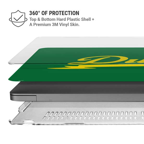 University of Oregon Ducks Logo and Wings MacBook Pro 14in (2021-24) Case plus Skin
