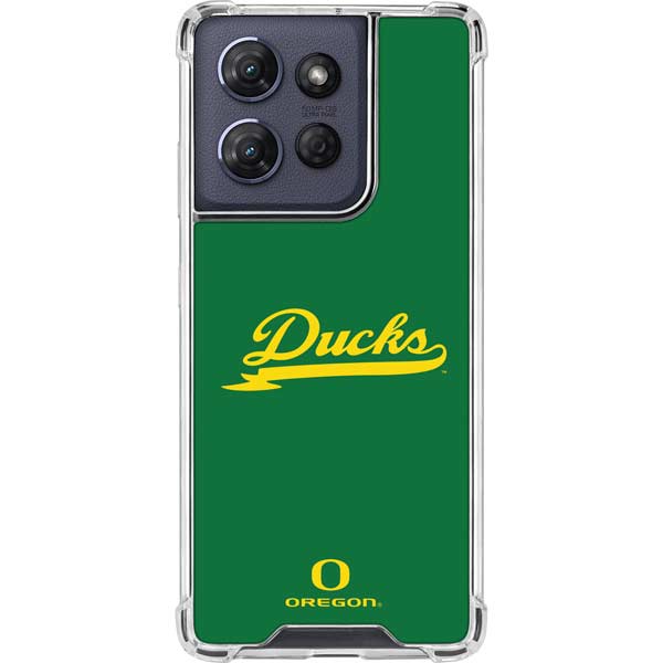 University of Oregon Ducks Logo and Wings Moto G 5G (2025) Clear Case