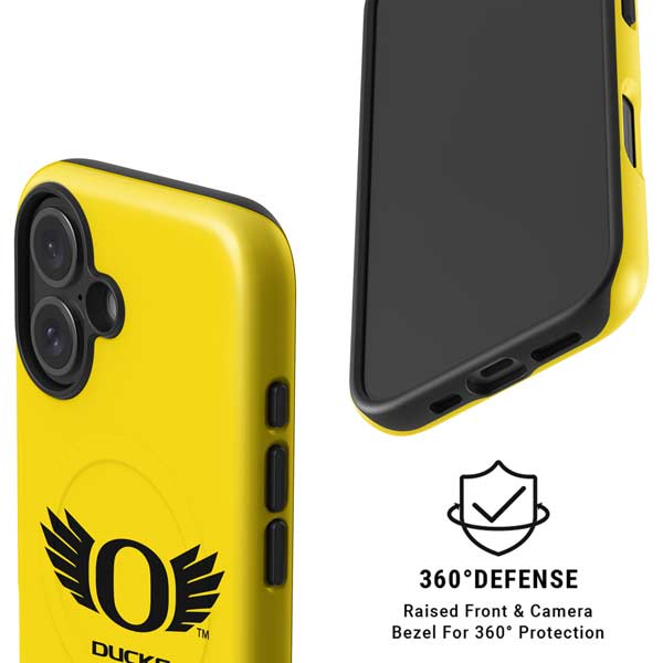 University of Oregon Ducks Yellow iPhone 16 Magsafe Impact Case