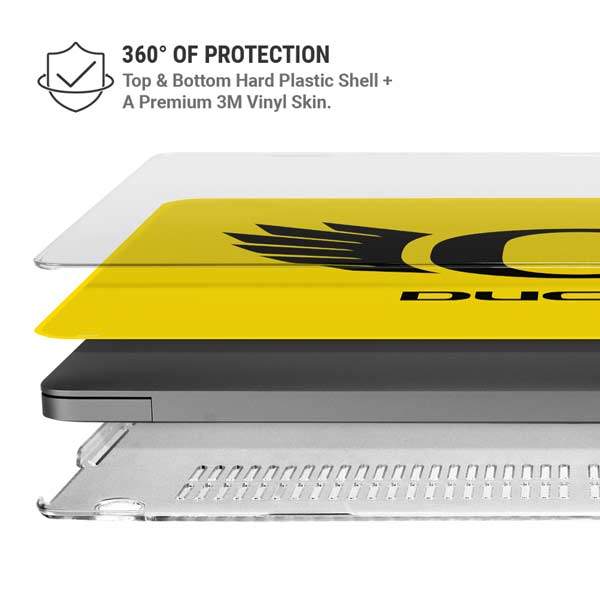 University of Oregon Ducks Yellow MacBook Pro 14in (2021-24) Case plus Skin
