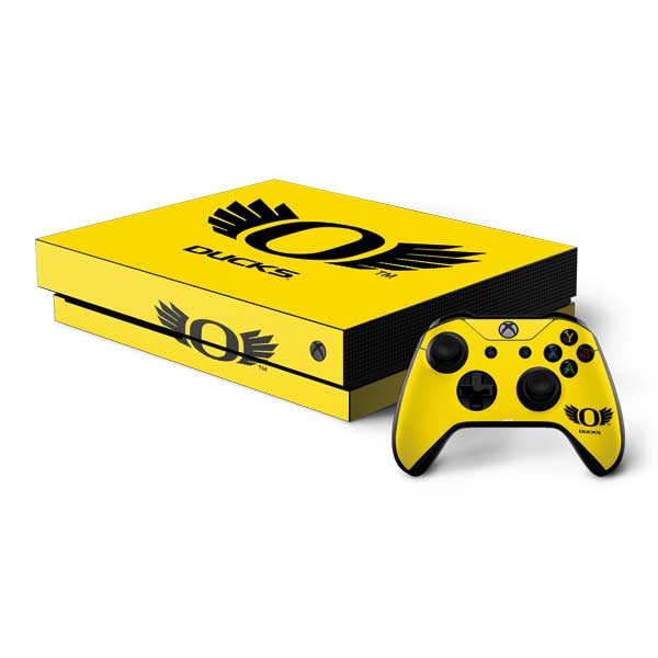 University of Oregon Ducks Yellow Xbox One Skins