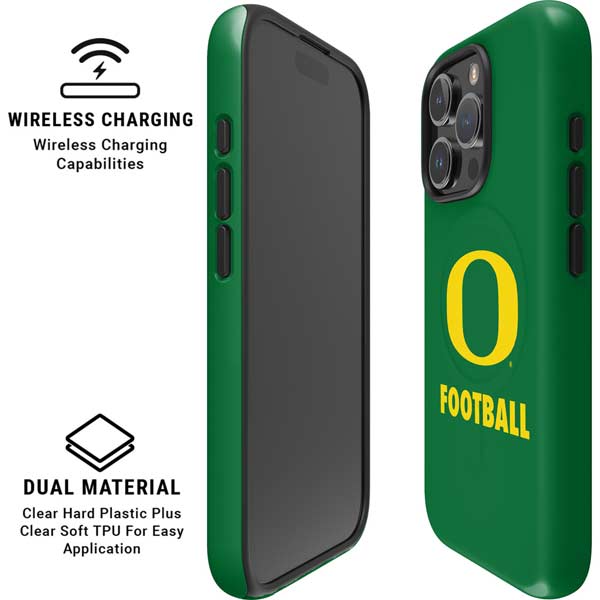 University of Oregon Football Green iPhone 16 Pro Max Magsafe Impact Case