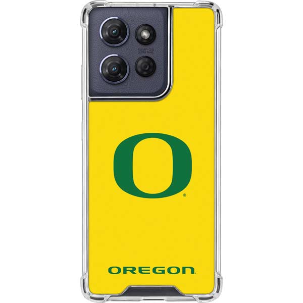University of Oregon Mesh Yellow Moto G 5G (2025) Clear Case