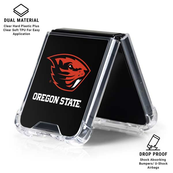 Oregon State University Beavers Galaxy Z Flip7 Clear Case