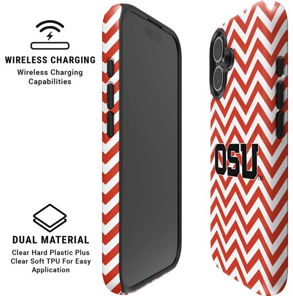Oregon State University Chevron iPhone 16 Magsafe Impact Case