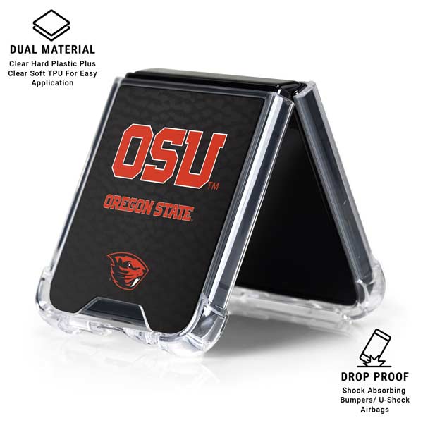 Oregon State University Logo Galaxy Z Flip7 Clear Case