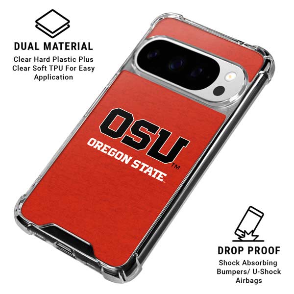 Oregon State University Orange Google Pixel 10 Pro XL Clear Case