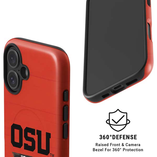 Oregon State University Texture iPhone 17 Magsafe Impact Case