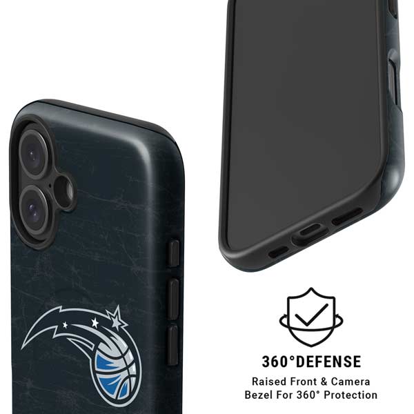 NBA Orlando Magic Black Secondary Logo iPhone 16 Magsafe Impact Case