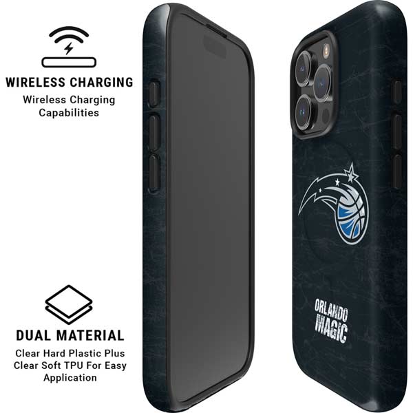 NBA Orlando Magic Black Secondary Logo iPhone 16 Pro Max Magsafe Impact Case