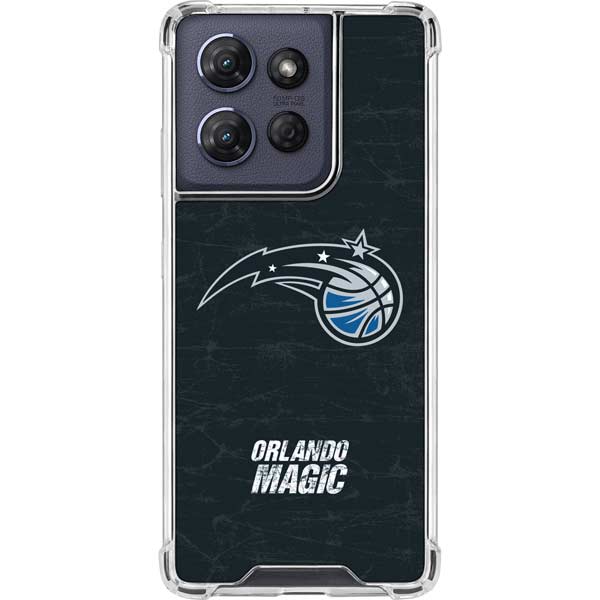 NBA Orlando Magic Black Secondary Logo Moto G Play 5G (2025) Clear Case