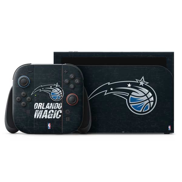 NBA Orlando Magic Black Secondary Logo Nintendo Switch 2 (2025) with Joy-Con Skin