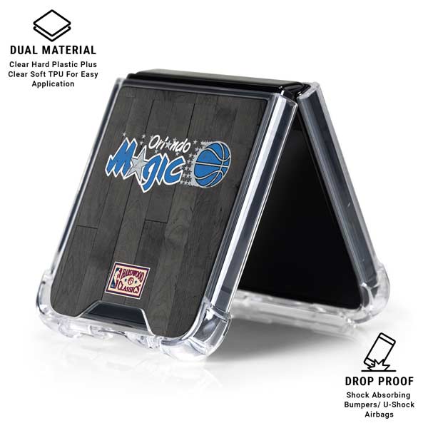 NBA Orlando Magic Hardwood Classics Galaxy Z Flip7 Clear Case