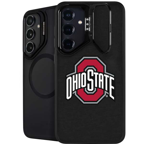 Ohio State University OSU Buckeyes Black Galaxy S26 Kickstand Case