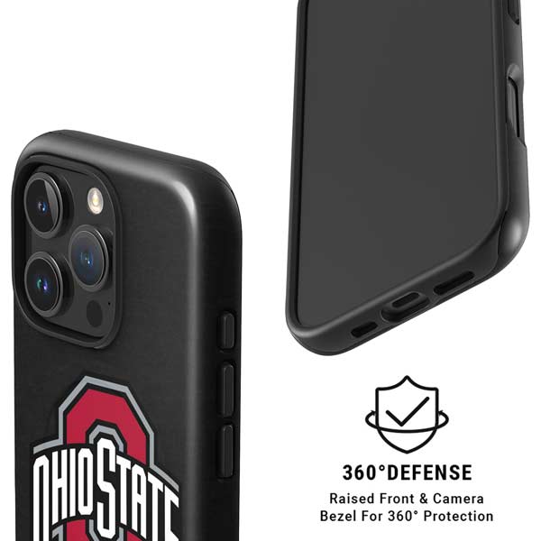 Ohio State University OSU Buckeyes Black iPhone 16 Pro Magsafe Impact Case