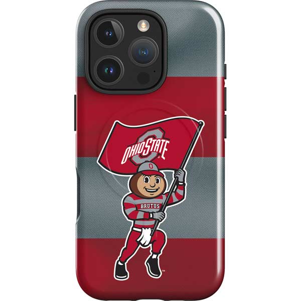 Ohio State University OSU Buckeyes Flag iPhone 16 Pro Magsafe Impact Case