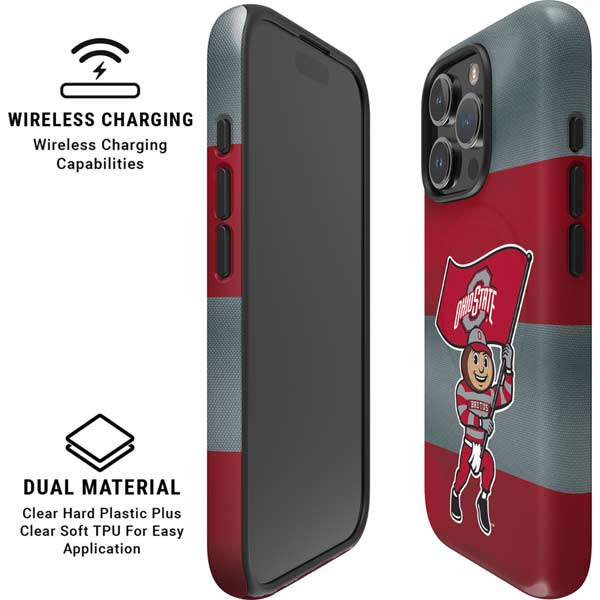 Ohio State University OSU Buckeyes Flag iPhone 16 Pro Magsafe Impact Case
