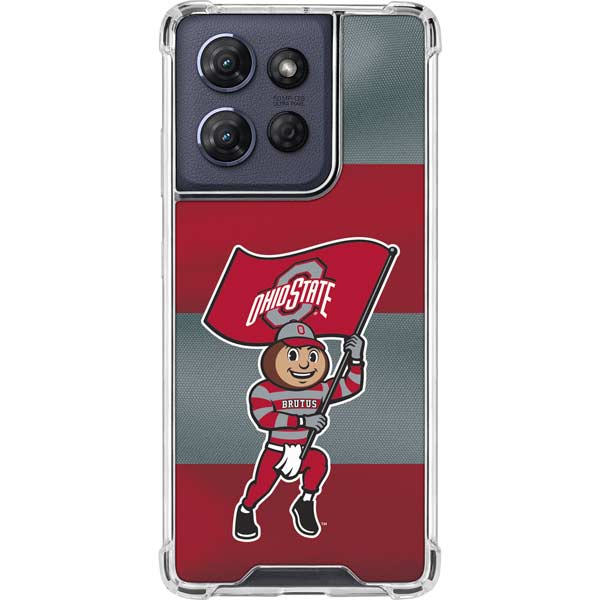 Ohio State University OSU Buckeyes Flag Moto G 5G (2025) Clear Case