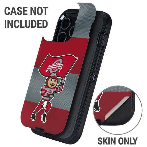 Ohio State University OSU Buckeyes Flag Otterbox Defender iPhone Skin