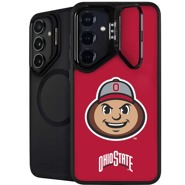 Ohio State University OSUBuckeyes Light Grey Galaxy S26 Kickstand Case