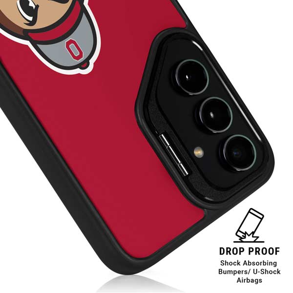 Ohio State University OSUBuckeyes Light Grey Galaxy S26 Kickstand Case