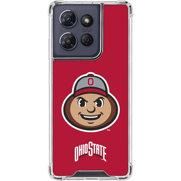 Ohio State University OSUBuckeyes Light Grey Moto G 5G (2025) Clear Case