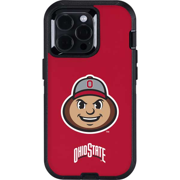 Ohio State University OSUBuckeyes Light Grey Otterbox Defender iPhone Skin