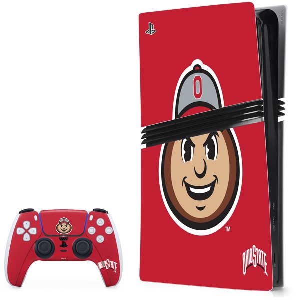 Ohio State University OSUBuckeyes Light Grey PlayStation PS5 Skins